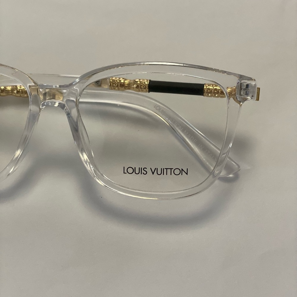 2184 Clear 49/15/140 Eyeglass Frame & Louis Vuitton Pouch - Picture 2 of 7